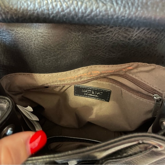 Matt & Nat Mulan Bag - Black - Drawstring Crossbody Purse With Top Handle - Picture 9 of 11